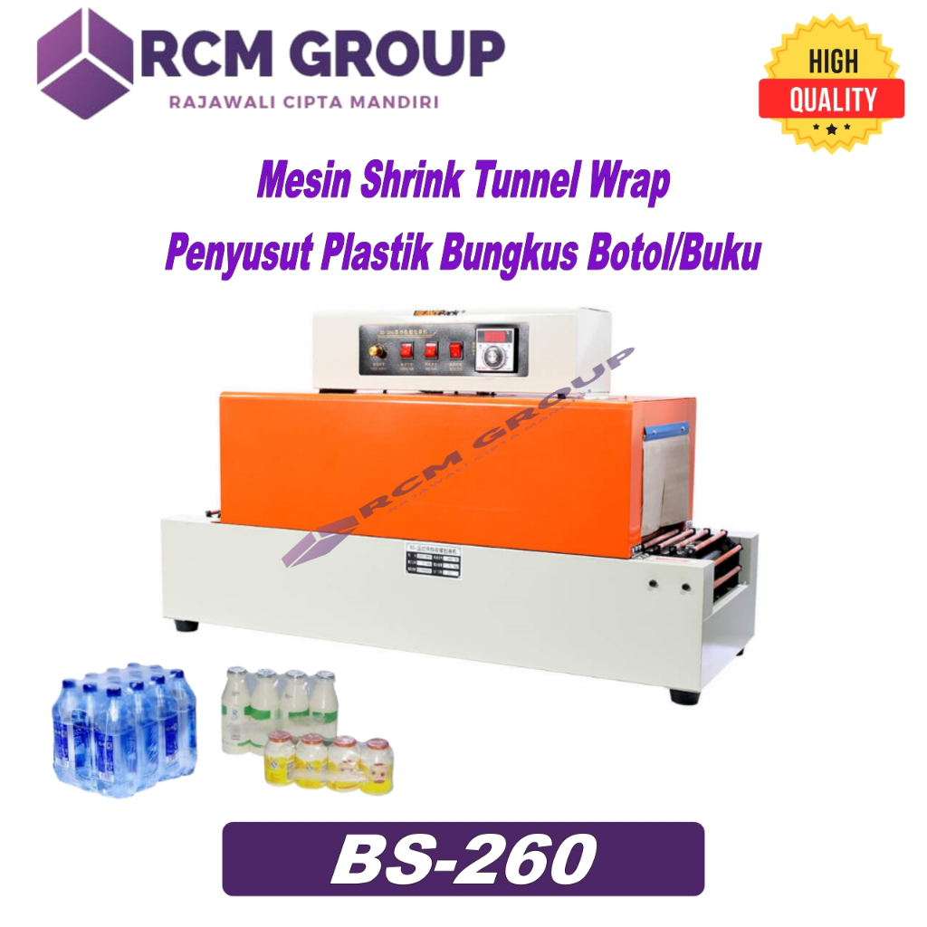 Mesin Shrink Tunnel / Mesin Shrink Penyusut Plastik BS-260 HEAVYPACK