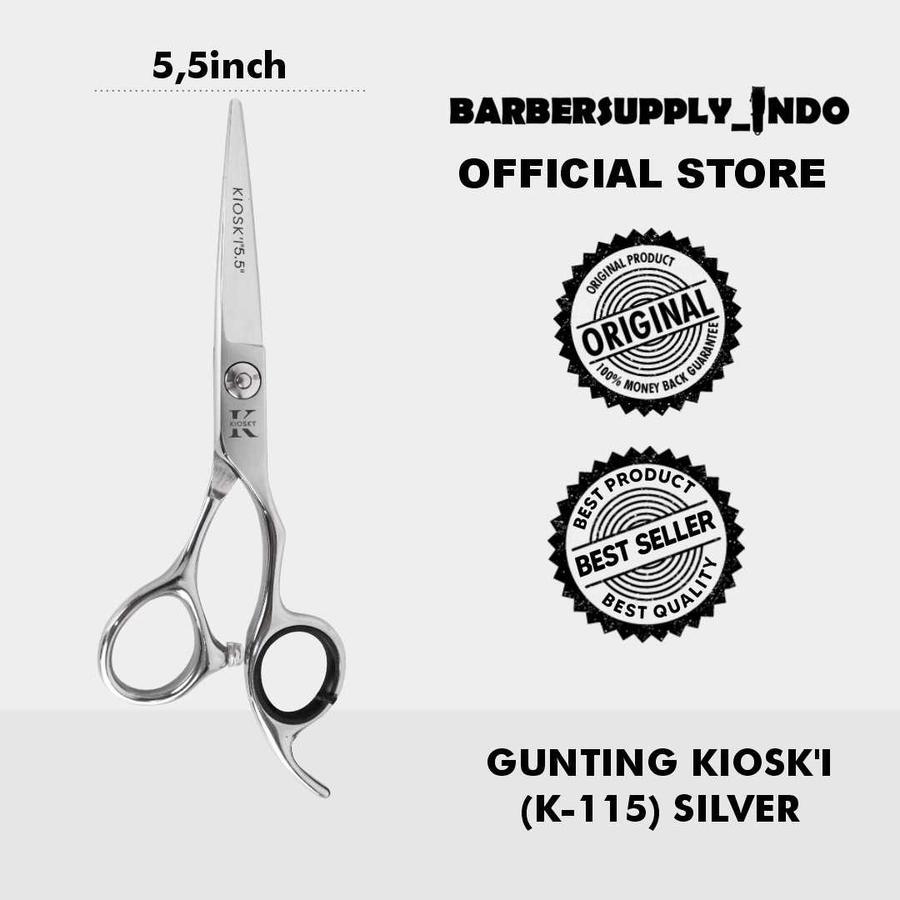 

KIOSK'I SCISSOR GUNTING POTONG KIOSK'I (K-115) 5.5 INCH SILVER