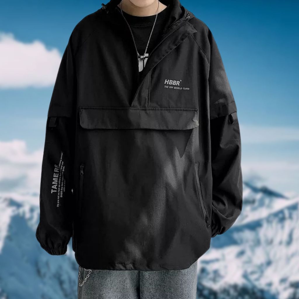 HBBR Jaket Urban Techwear dengan Saku Doraemon Parasut