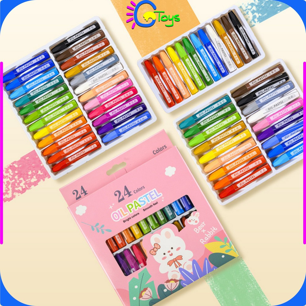 

EC CR-A99 Crayon Oil Pastel Isi 24 Warna Motif Kartun Perlengkapan Mewarnai Anak / Set Krayon Pigmentasi Tinggi Aman Untuk Anak