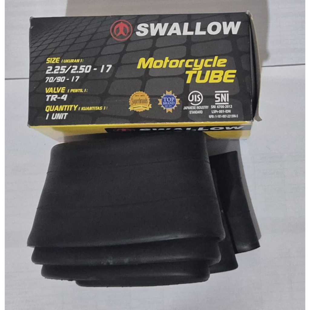 Ban Dalam Depan Swallow 225/250-17 untuk Motor Bebek dengan ban 17 inchi