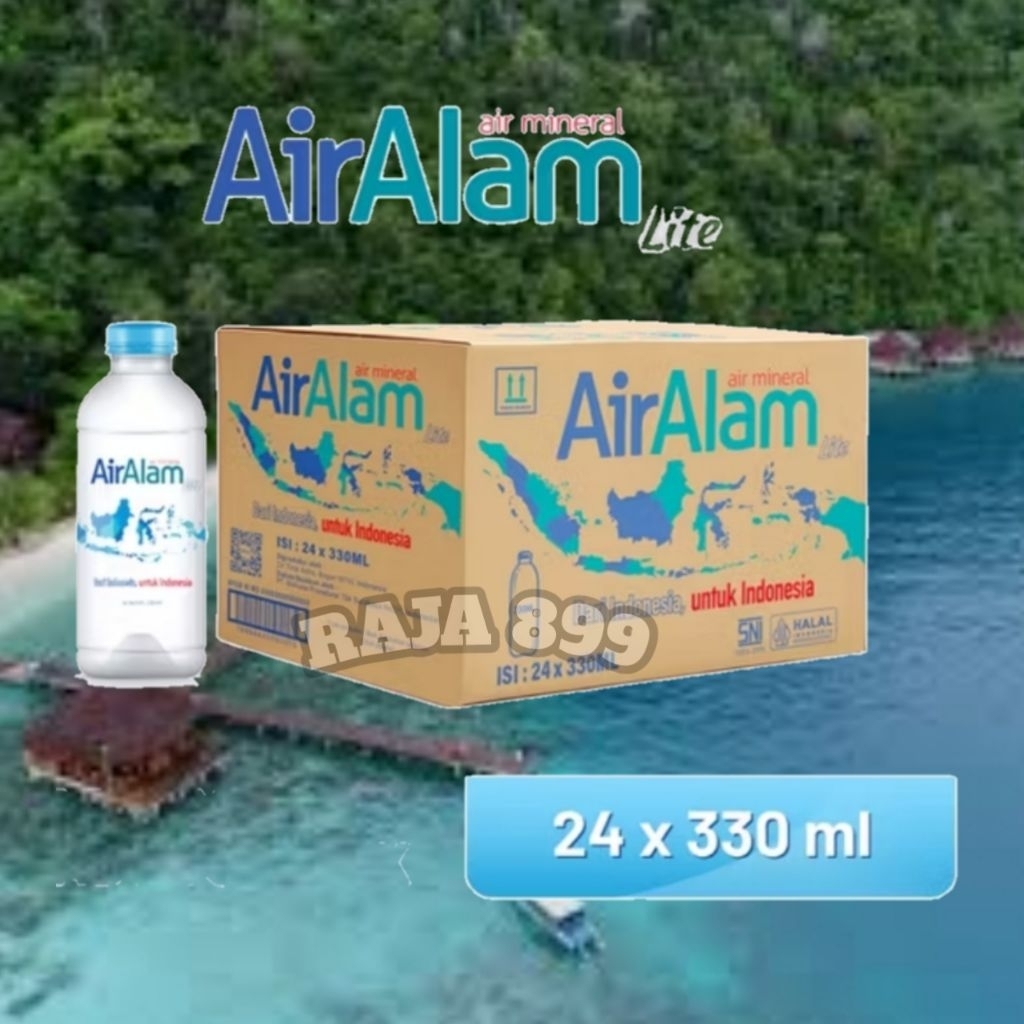 

AIR ALAM AIR MINERAL DUS ISI 24 PCS X 330ML | 600ML