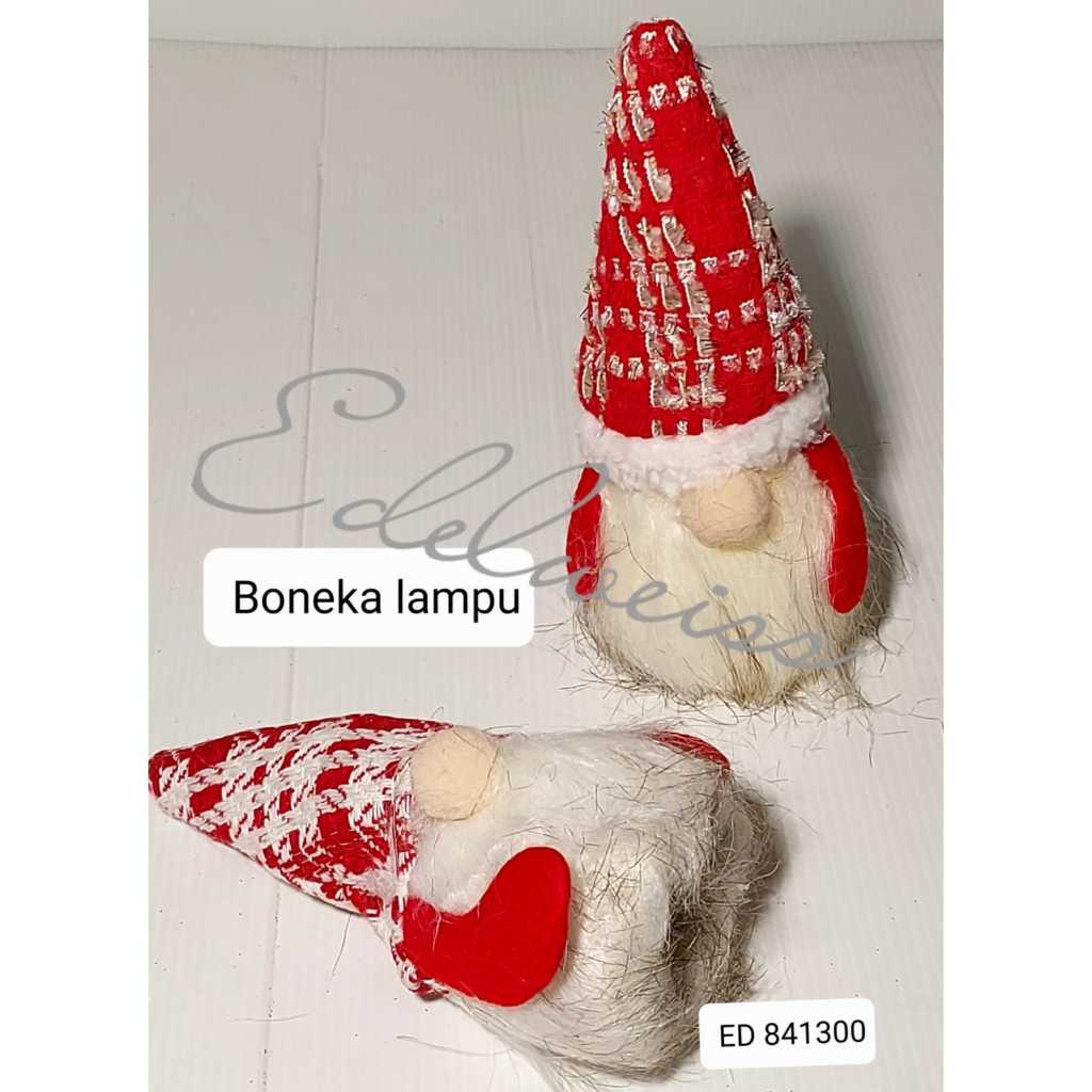 Hiasan Natal/Aksesoris Natal/ Dekorasi Boneka Santa Baterai Lampu | Hiasan Natal Natal Santa Baterai