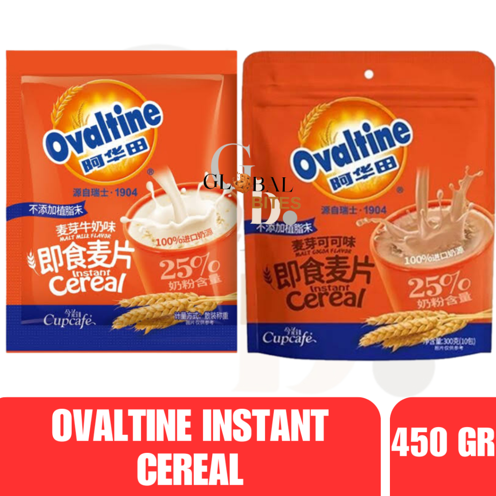 

Ovaltine Instant Cereal Malt Milk Malt Cocoa 450g Susu dengan Sereal
