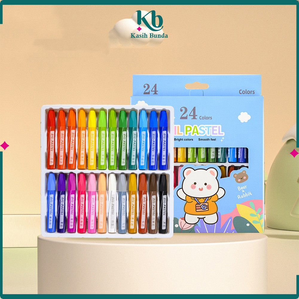 

EC Set Crayon Oil Pastel Isi 24 Warna Motif Kartun Anak / Krayon Pigmentasi Tinggi Aman Untuk / Set Perlengkapan Mewarnai Anak BUNDA A99