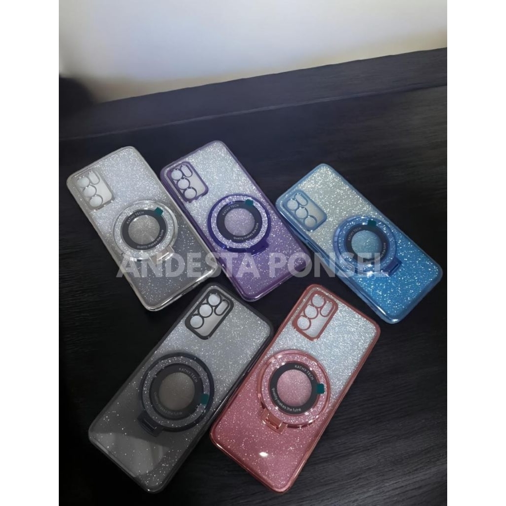 CASE LUXURY RING GLITER INFINIX SMART 5 HOT 9PLAY
