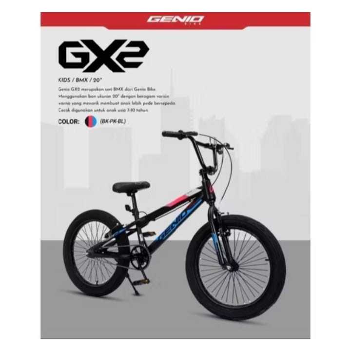 Sepeda Anak BMX 20 inch United Genio GX 02 Murah BDG / Sepeda BMX 20 Inch United