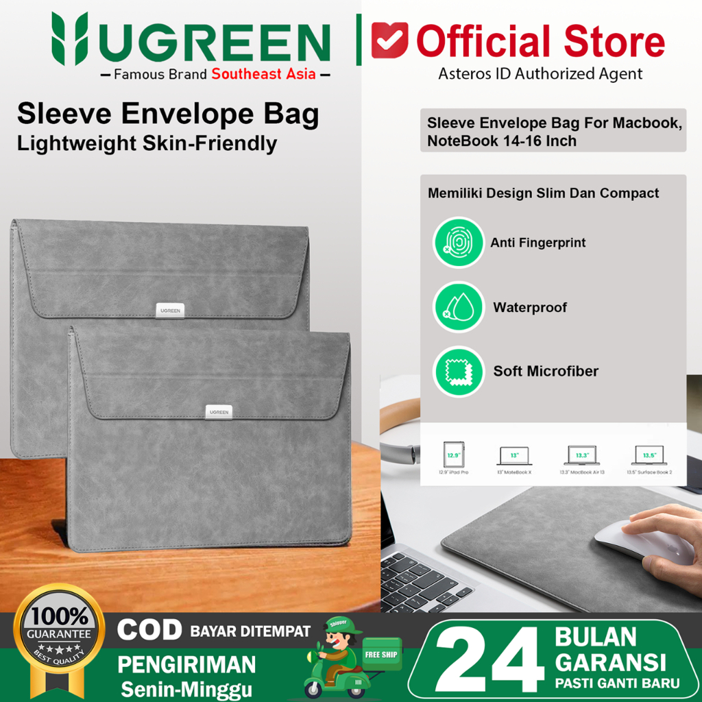 UGREEN Tas Laptop Notebook Macbook Sleeve Envelope 14-16 inch 20432