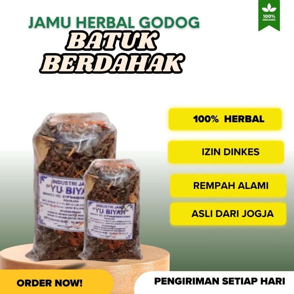 

Jamu Godog Batuk Berdahak/Kering/ Jamu Herbal Batuk Sesak Nafas