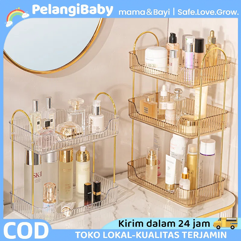 Rak Aqua Gelas Estetik Rak Serbaguna Tempat Kosmetik Tempat Aqua Gelas Estetik Mewah