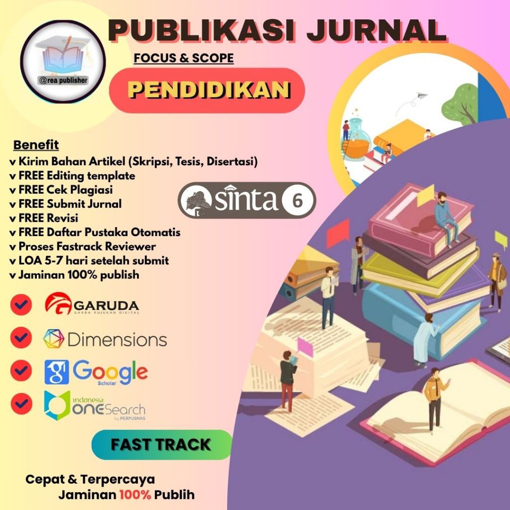 Paket Publikasi Jurnal Sinta 6 Bidang pendidikan