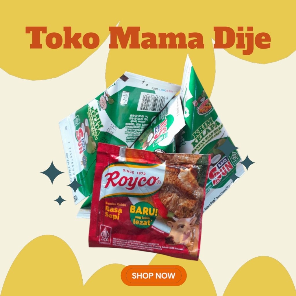 

(JATENG) PAKET 3PCS Santan kara plus royco / masako