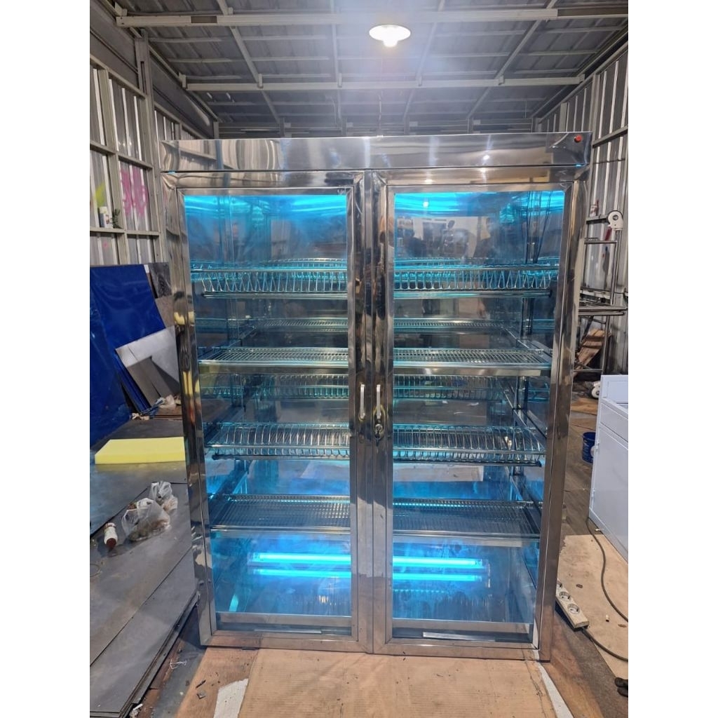 Lemari piring/Lemari penyimpanan piring dan gelas Stainless/Lemari penyimpanan piring gelas strerili