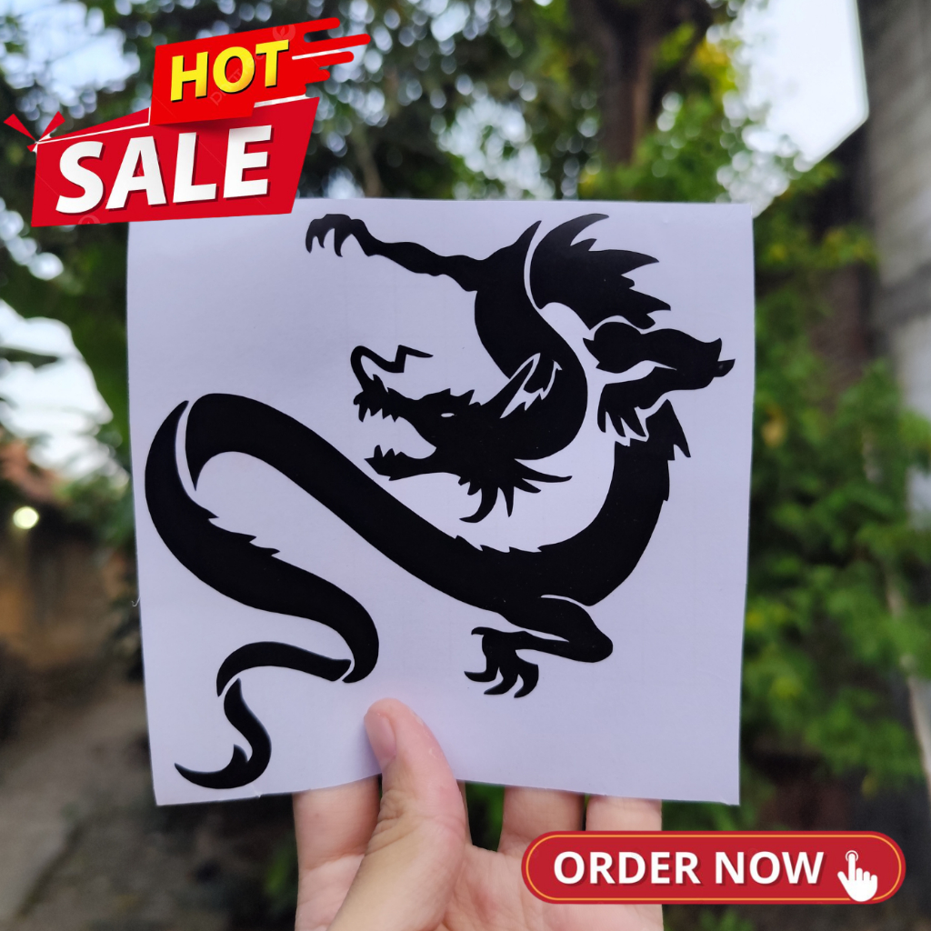 

Stiker Naga Terbang Melingkar Badan Naga Keren Stiker Cutting Motor Mobil Laptop Termurah