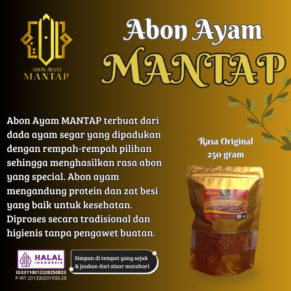 

abon ayam MANTAP original 250gram