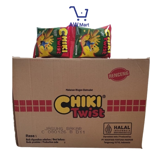 

[1 DUS ] CHIKI TWIST RENCENG RASA JAGUNG BAKAR ( 6 rtg x 10 SACHET x 23gr )