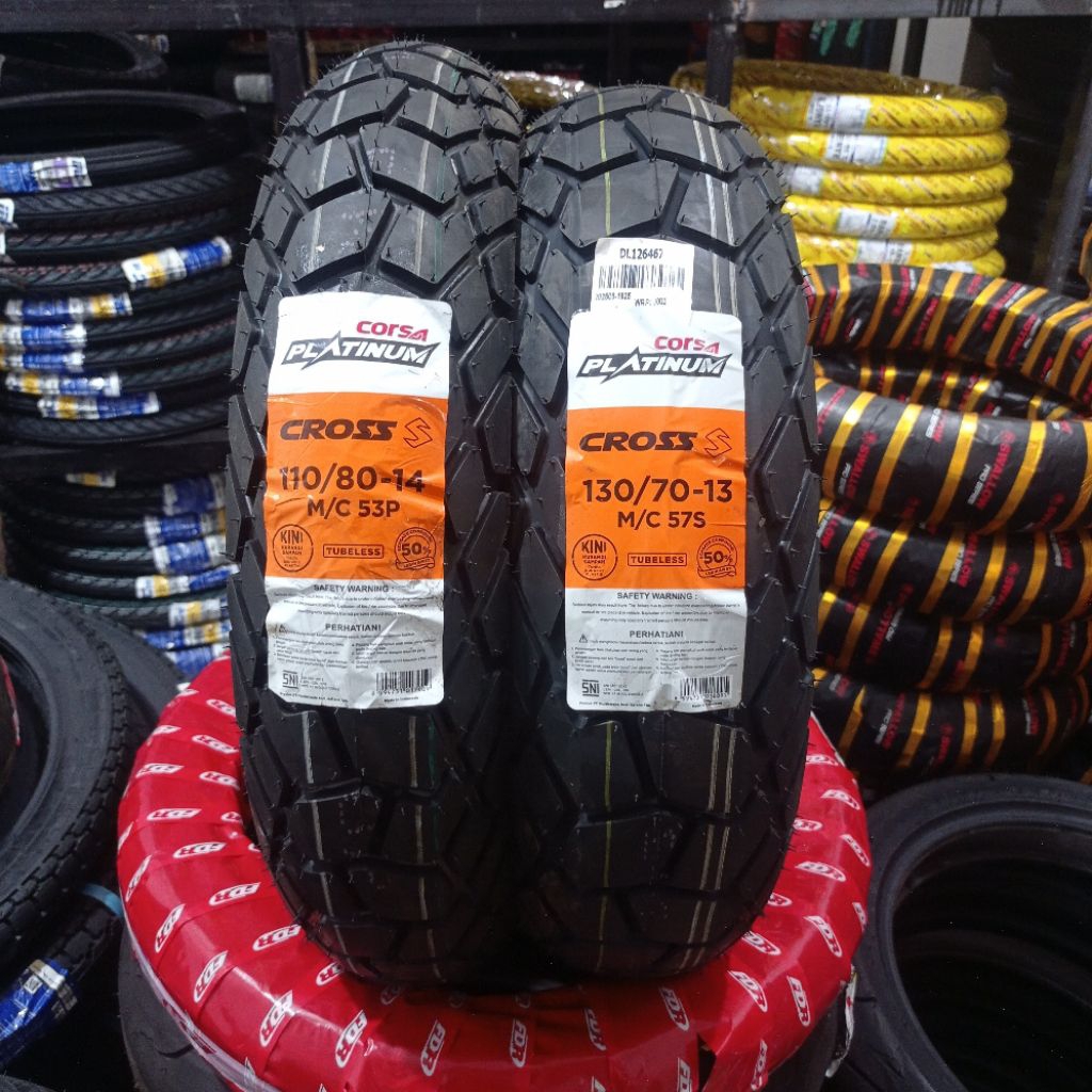 BAN CORSA TUBLES 110/80-14, 130/70-13 ORIGINAL 100% ADV DAN PCX160