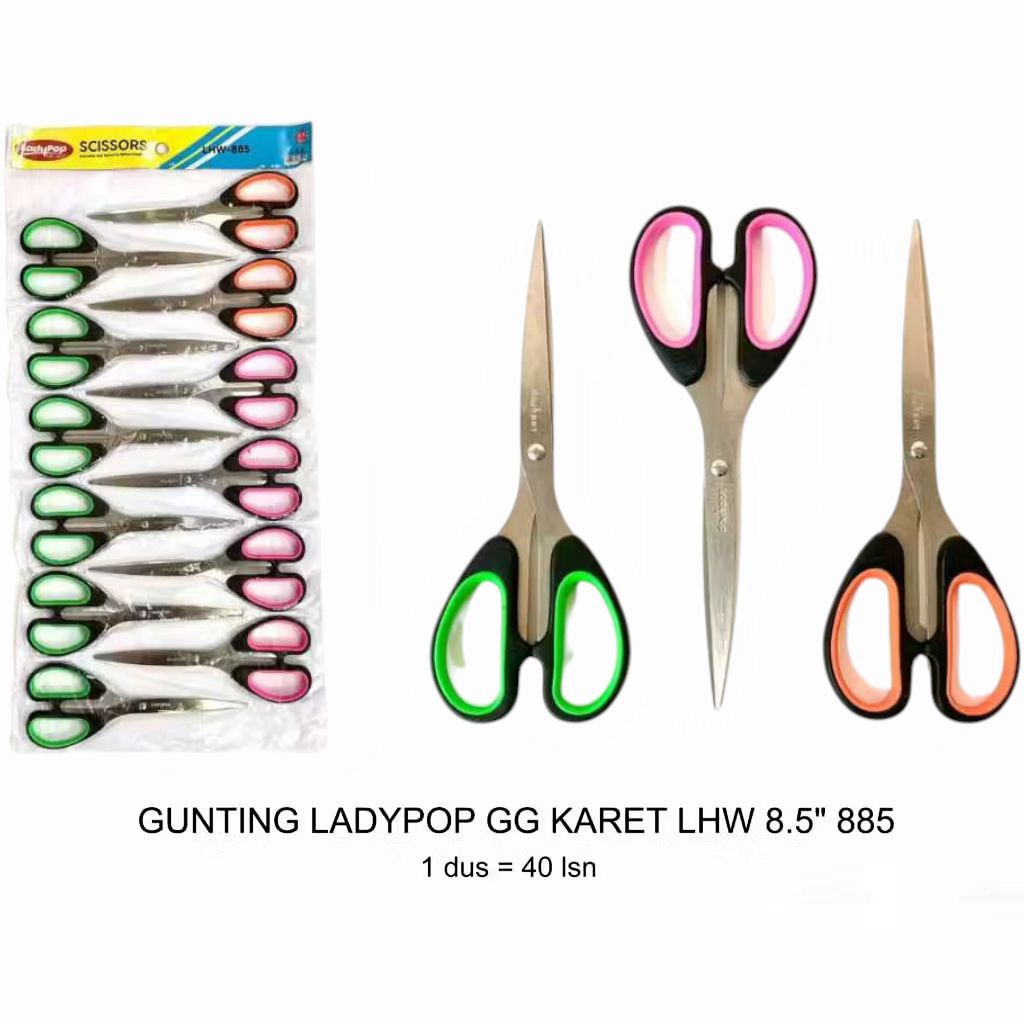 

Gunting Besar Lady pop stainless Steel 885