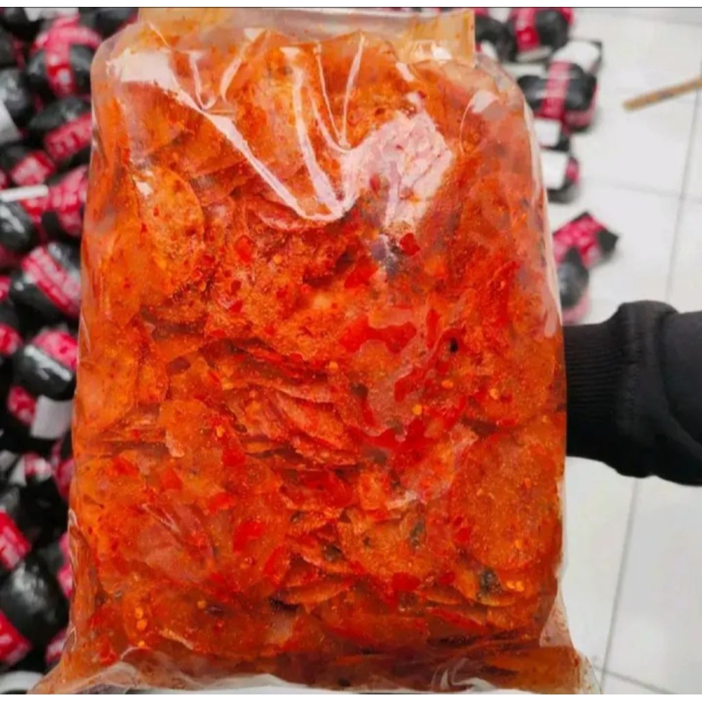 

keripik cipet pedas khas Sunda