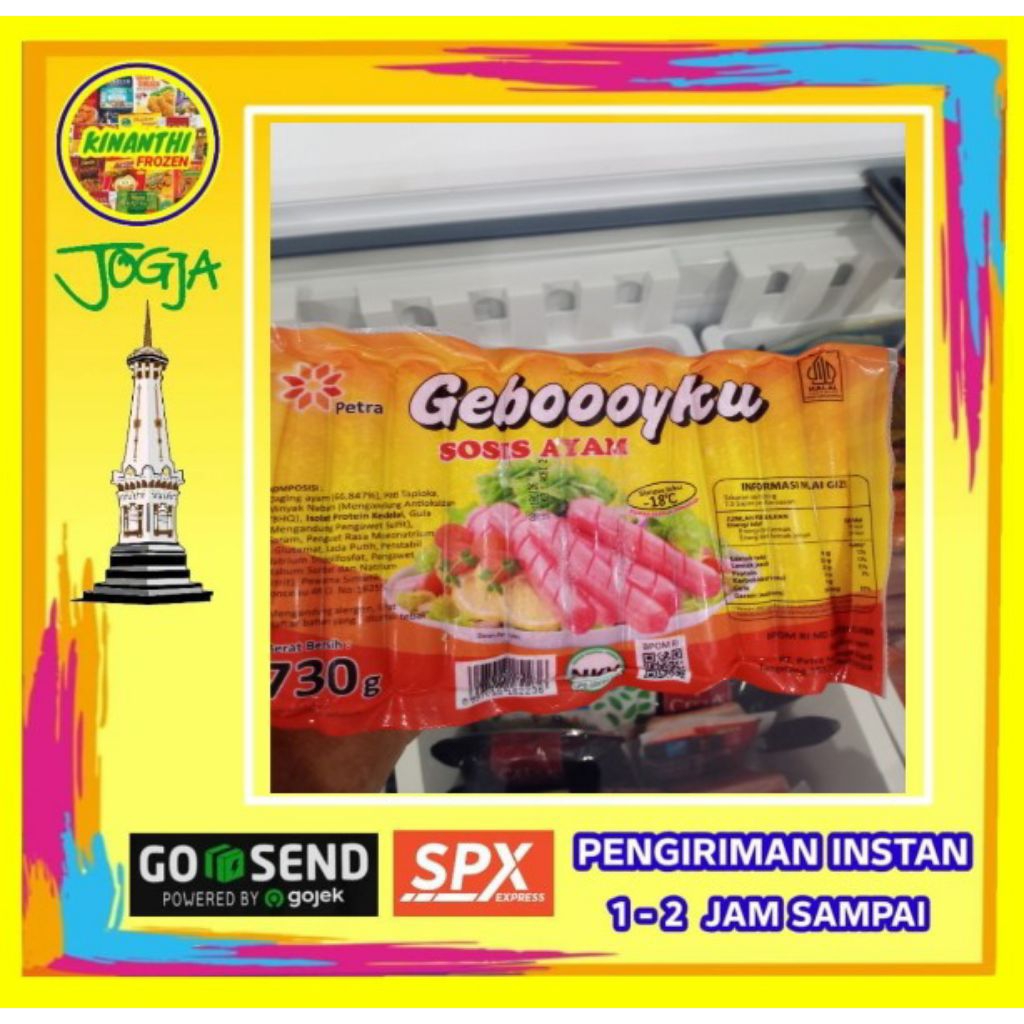 

Sosis Ayam Geboyku 750 gr, Jogja Frozen