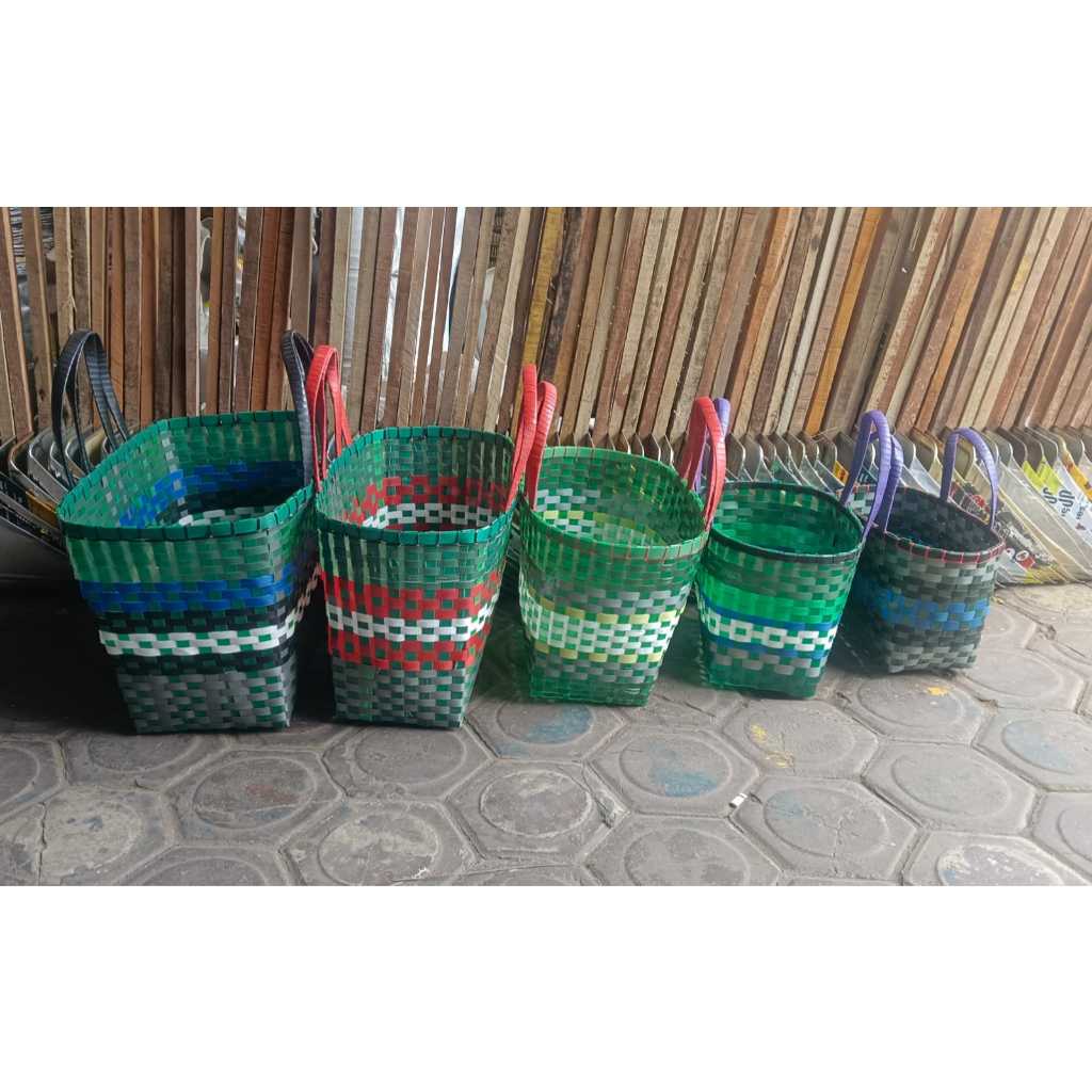 TAS ANYAMAN PLASTIK KACA PREMIUM / TAS ANYAM PLASTIK TEBAL SUPER JUMBO 5 VARIAN UKURAN / TAS PASAR