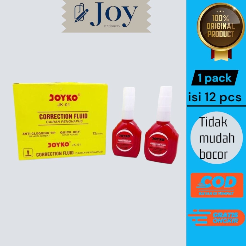 

Correction Pen/Tipe-X Cair Joyko JK-01 (1 Pcs)