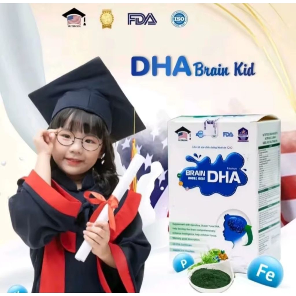 DHA BRAIN KID ORIGINAL, DHA BRAIN KID NUTRISI UNTUK ANAK SEHAT DAN CERDAS
