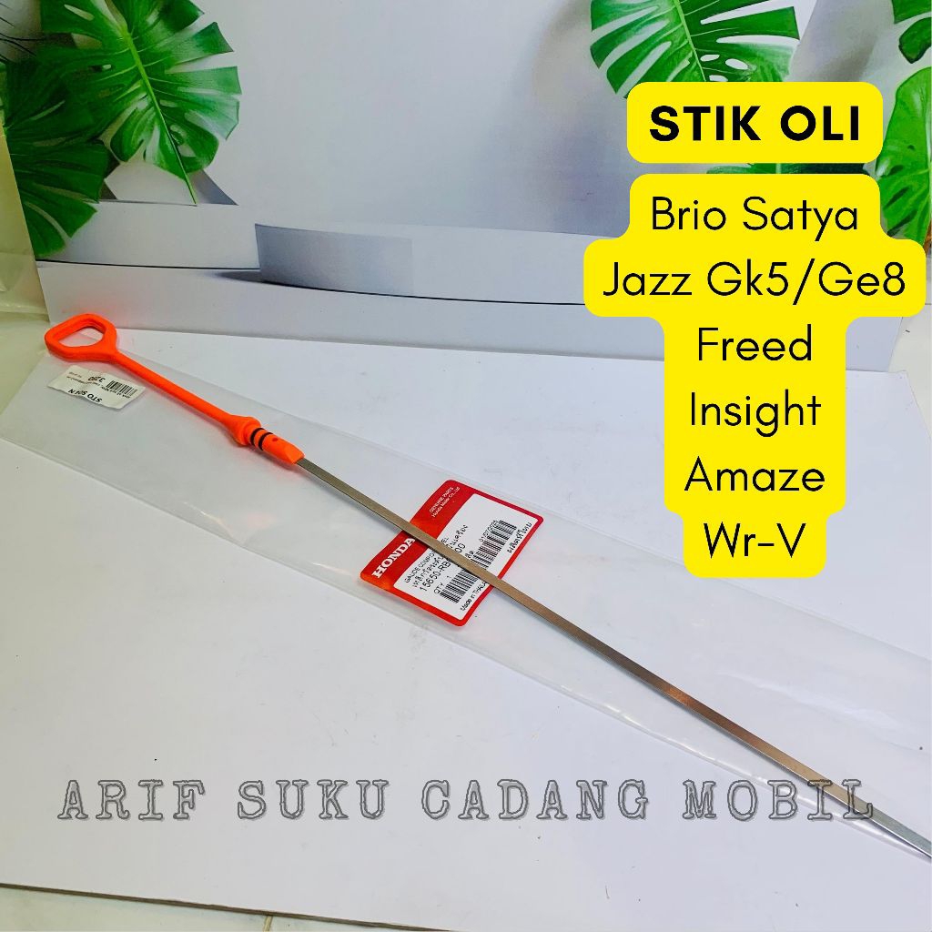 Dipstick Oli Honda 15650-RB0-000: Kompatibel untuk Brio Satya, Jazz GK5/GE8, Insight, Freed, Amaze, 