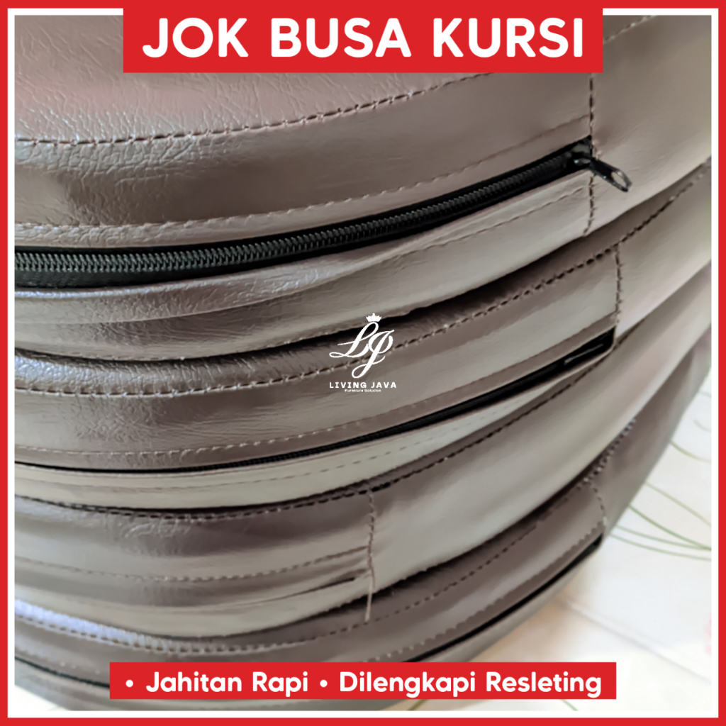 JOK BUSA KURSI 1 SET - JOK KURSI TERAS JATI