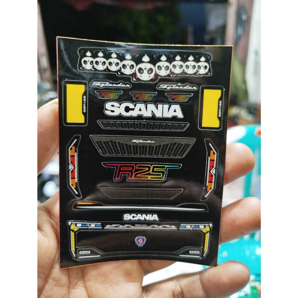 STIKER HEADLAMP SKYLANDER R25 UNTUK MINIATUR RKC