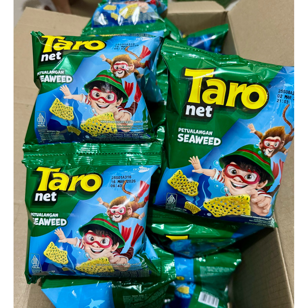 

TARO Net seawed snack 1 renteng isi 10pcs