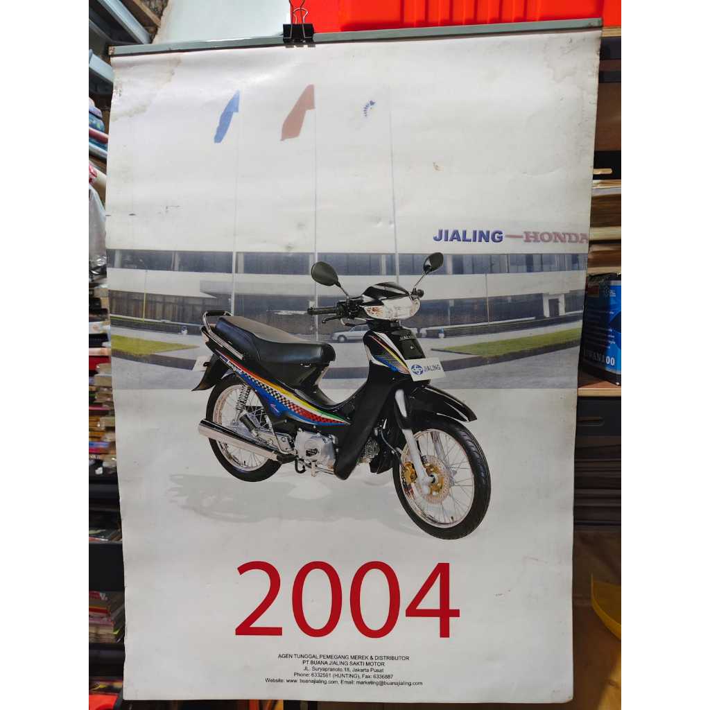 

Kalender jadul Kalender 2004 Motor Jialing