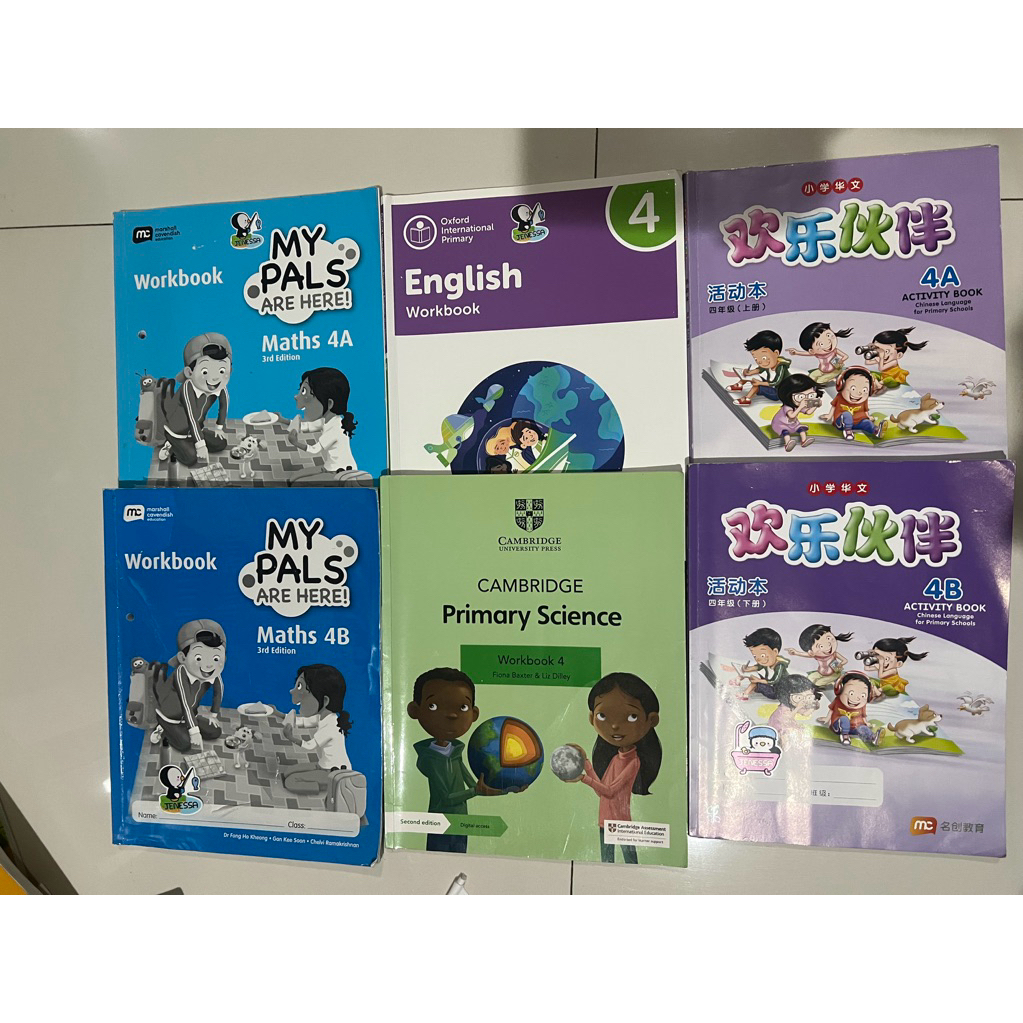 Cambridge, Oxford International book Primary 4