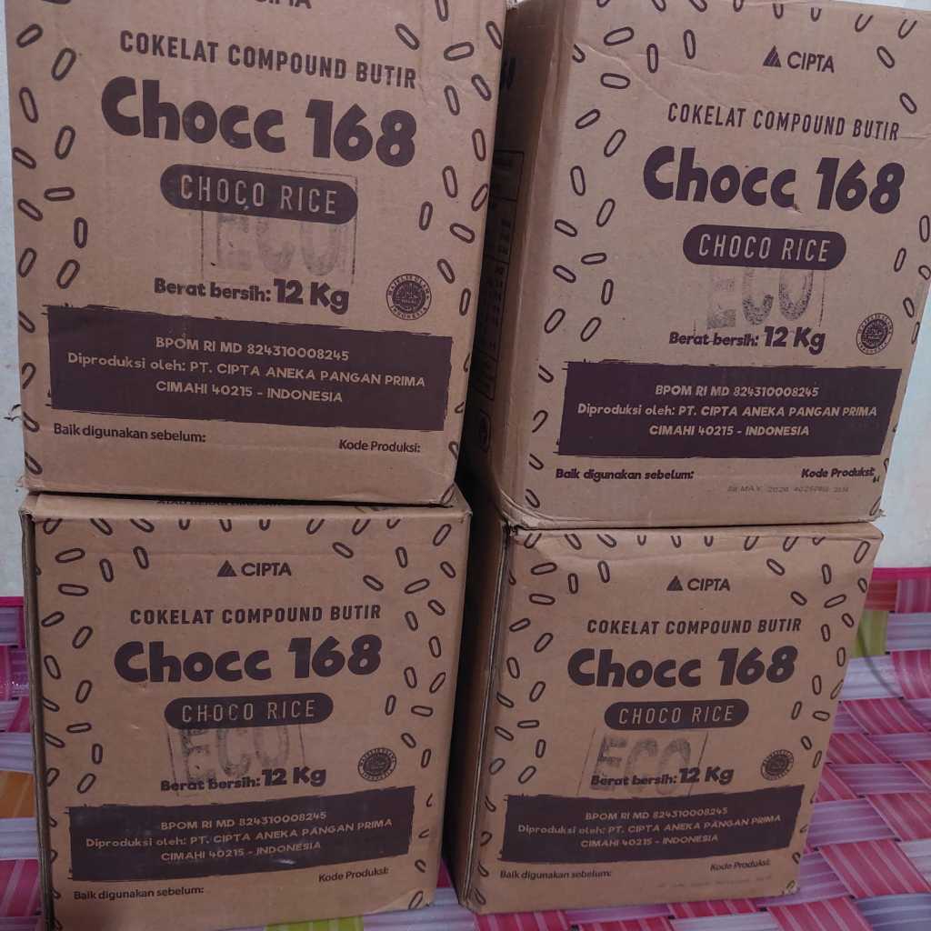 

Meses Cokelat/Cokelat Compound Butir Chocc 168 Kemasan Dus 12 Kg