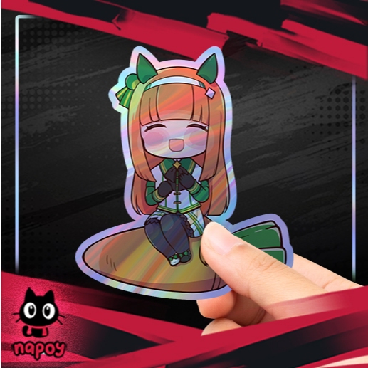 

Stiker Hologram Anime Game Uma Musume Silence Suzuka