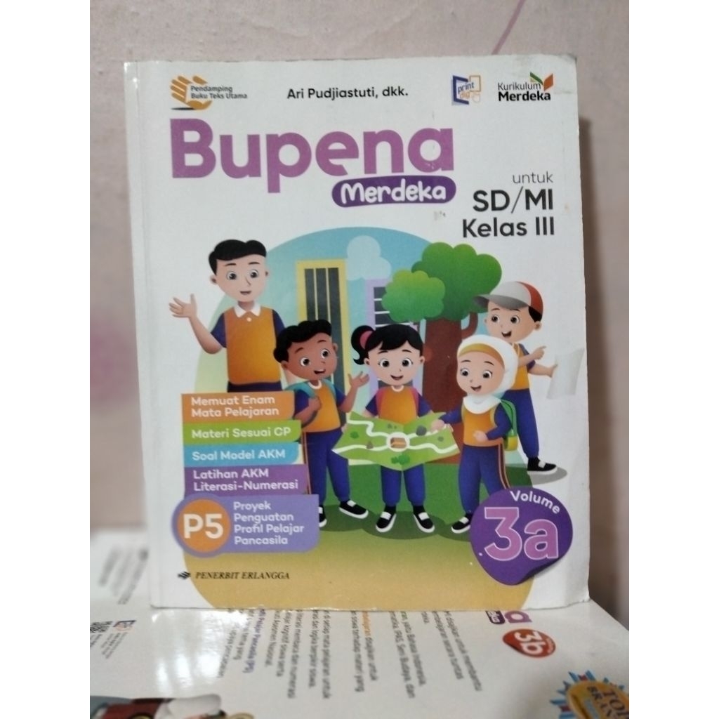 buku bupena 3a, bupena 3b, bupena 3c, bupena 3d untuk kelas 3/III sd mi kurikulum merdeka