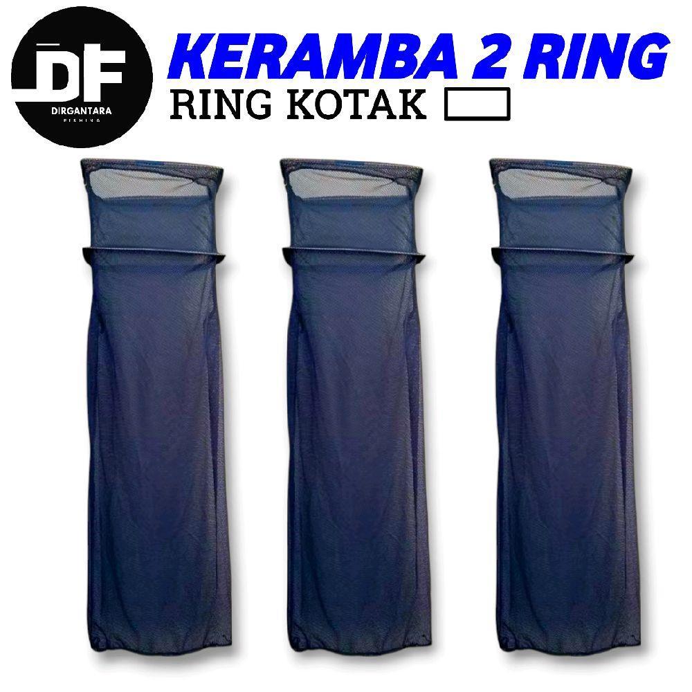KORANG IKAN RING 2 KOTAK 100 CM | KOJA IKAN KAIN HALUS | KORANG PANCING  | BUBU IKAN | KERAMBA IKAN 
