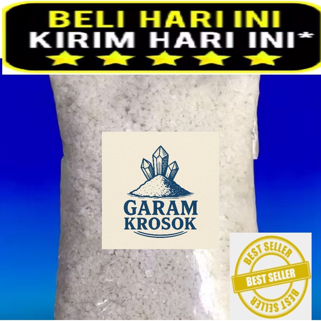 

GARAM KASAR Garam Krosok Asli 100% Langsung dari Petani Garam Garam Kesehatan Garam Pengusir Energi Negative garam kasar garam ikan garam mandi garam spa garam rendam kaki garam kristal garam non yodium