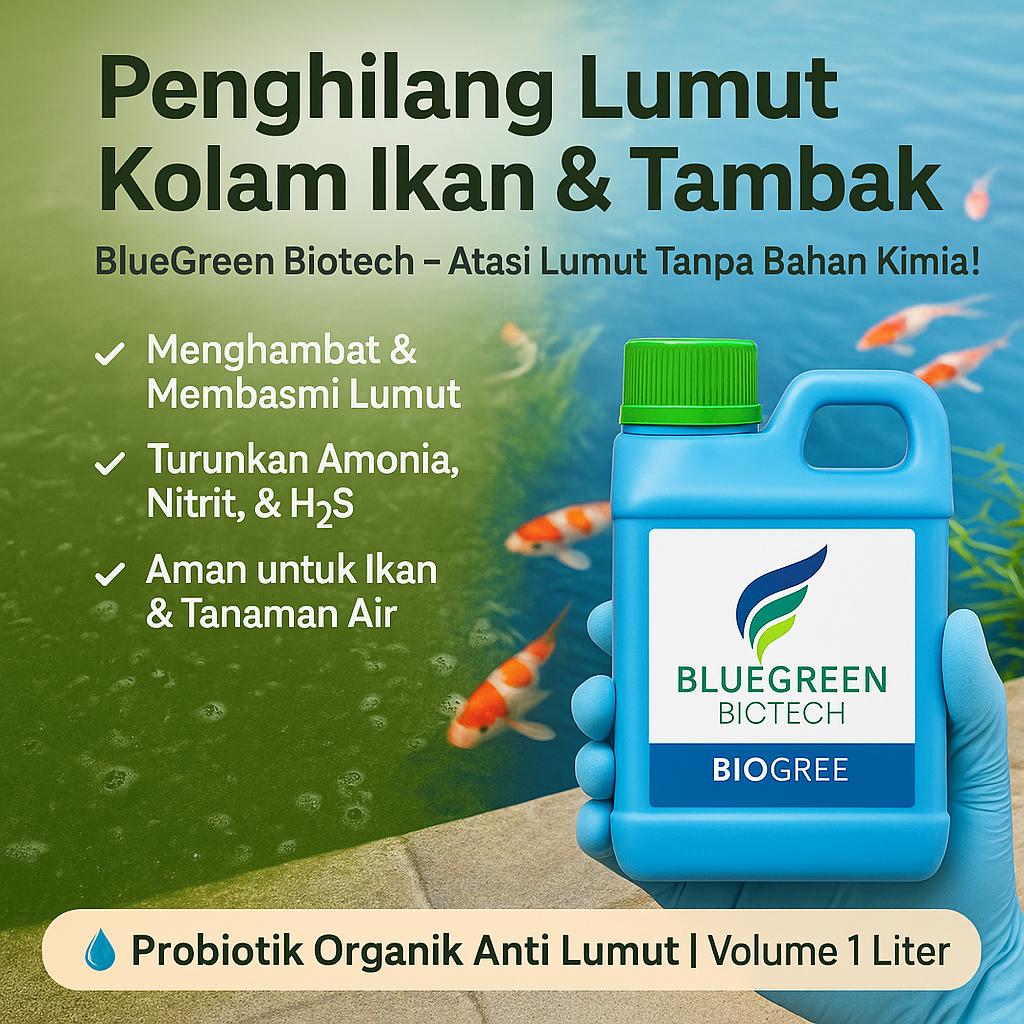 Obat Menghilangkan Lumut Penghilang Lumut Anti Lumut di Kolam Ikan dan Tambak