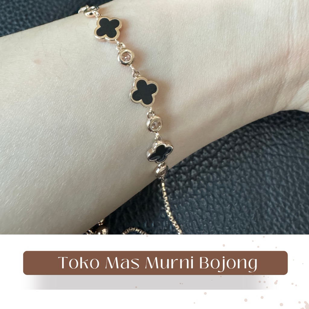 gelang serut emas model kloper 6k toko mas murni