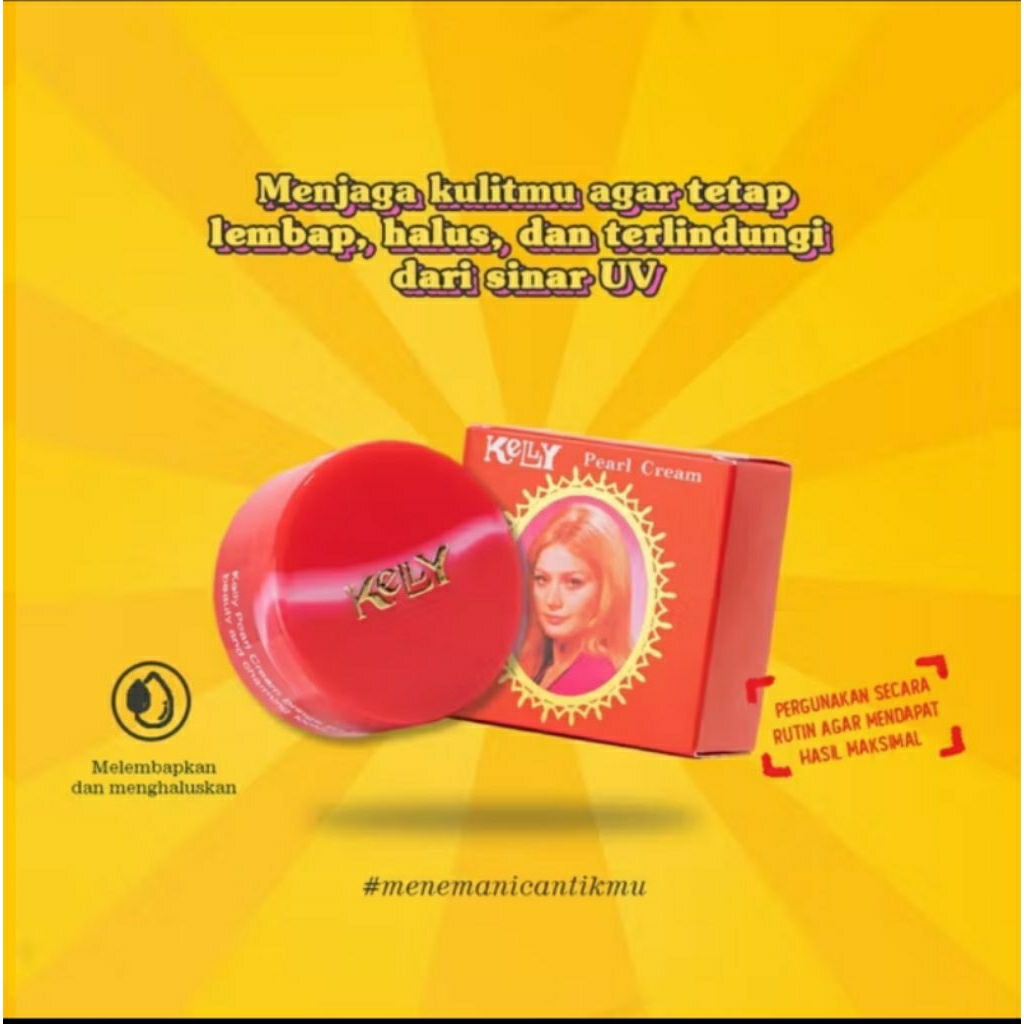 Kelly Pearl Cream Krim Mutiara Pelembab Wajah 15g