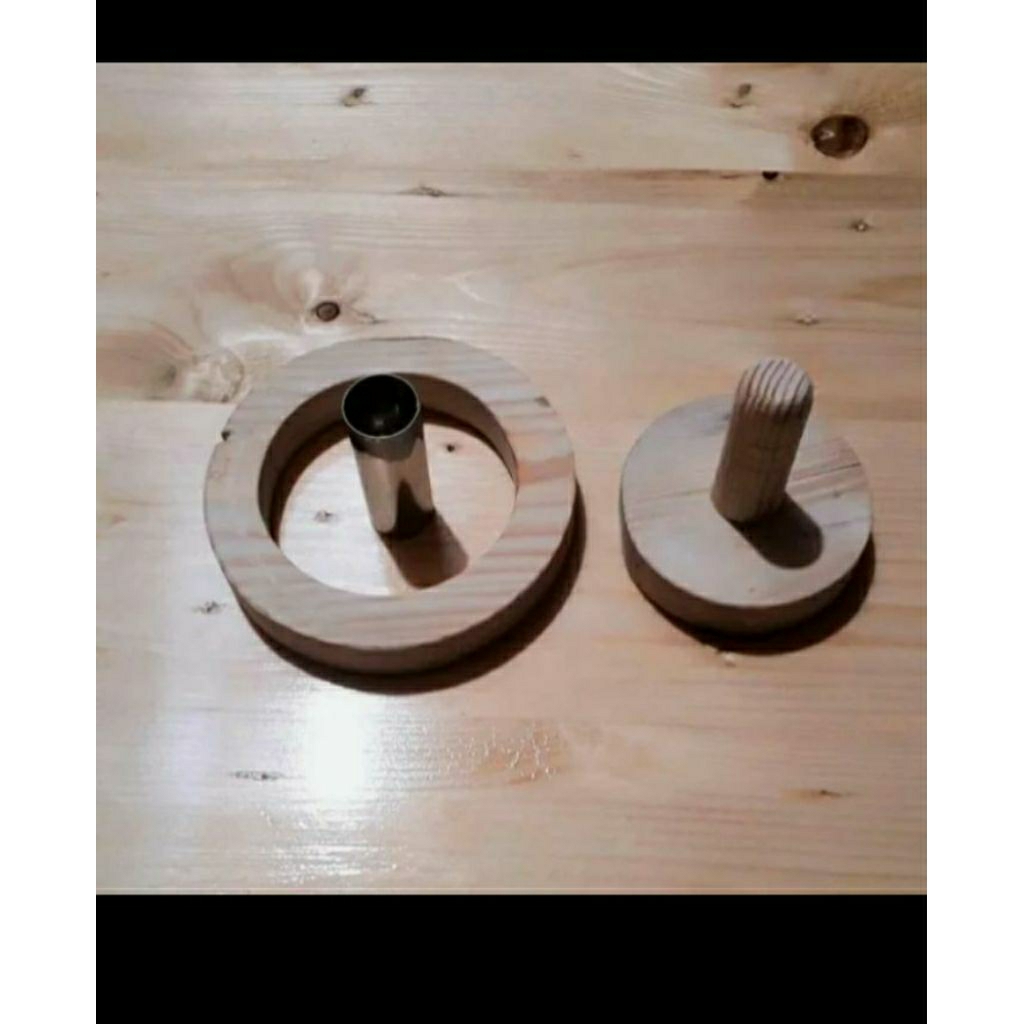 kayu cetakan donat & bomboloni set