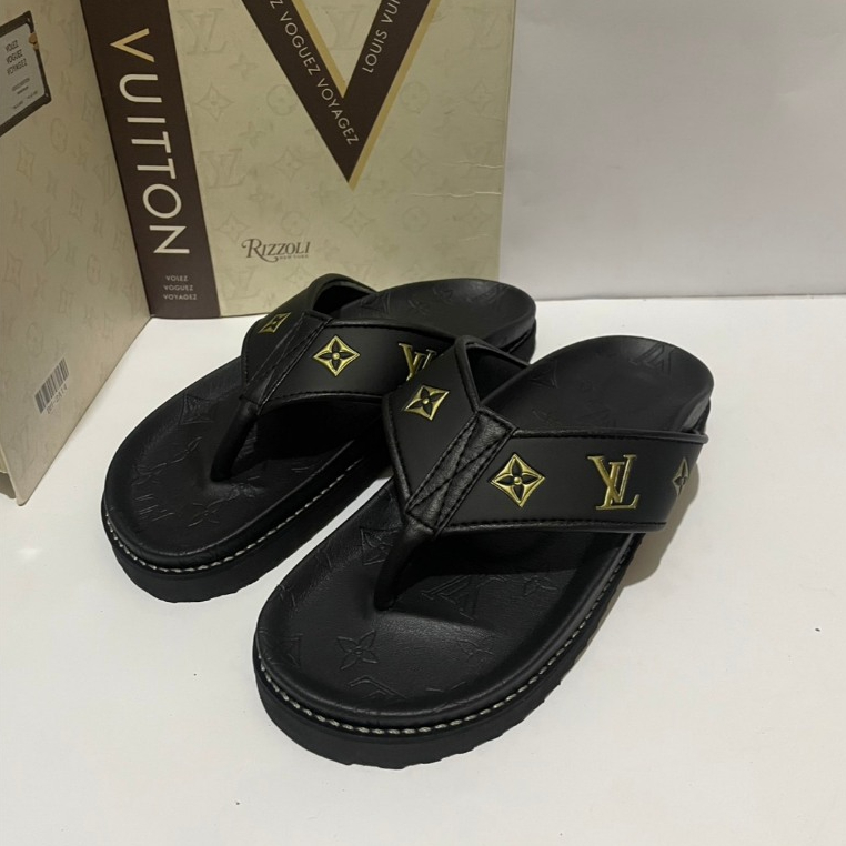KUZUKA FOOTWEAR- Sandal Cowok Jepit Jempol Elegan
