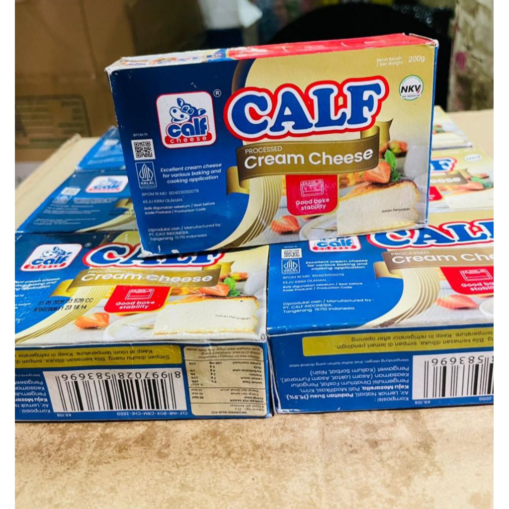 

200gr Keju Oles Calf/ Cream Cheese Calf/ Keju Calf/Krim Keju/Cream Cheese