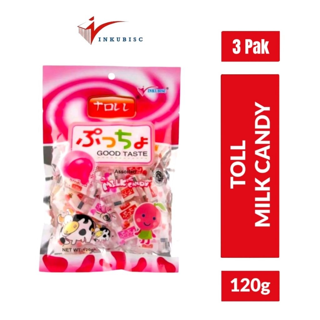 

3 Pak Permen Toll Milk Candy 120g