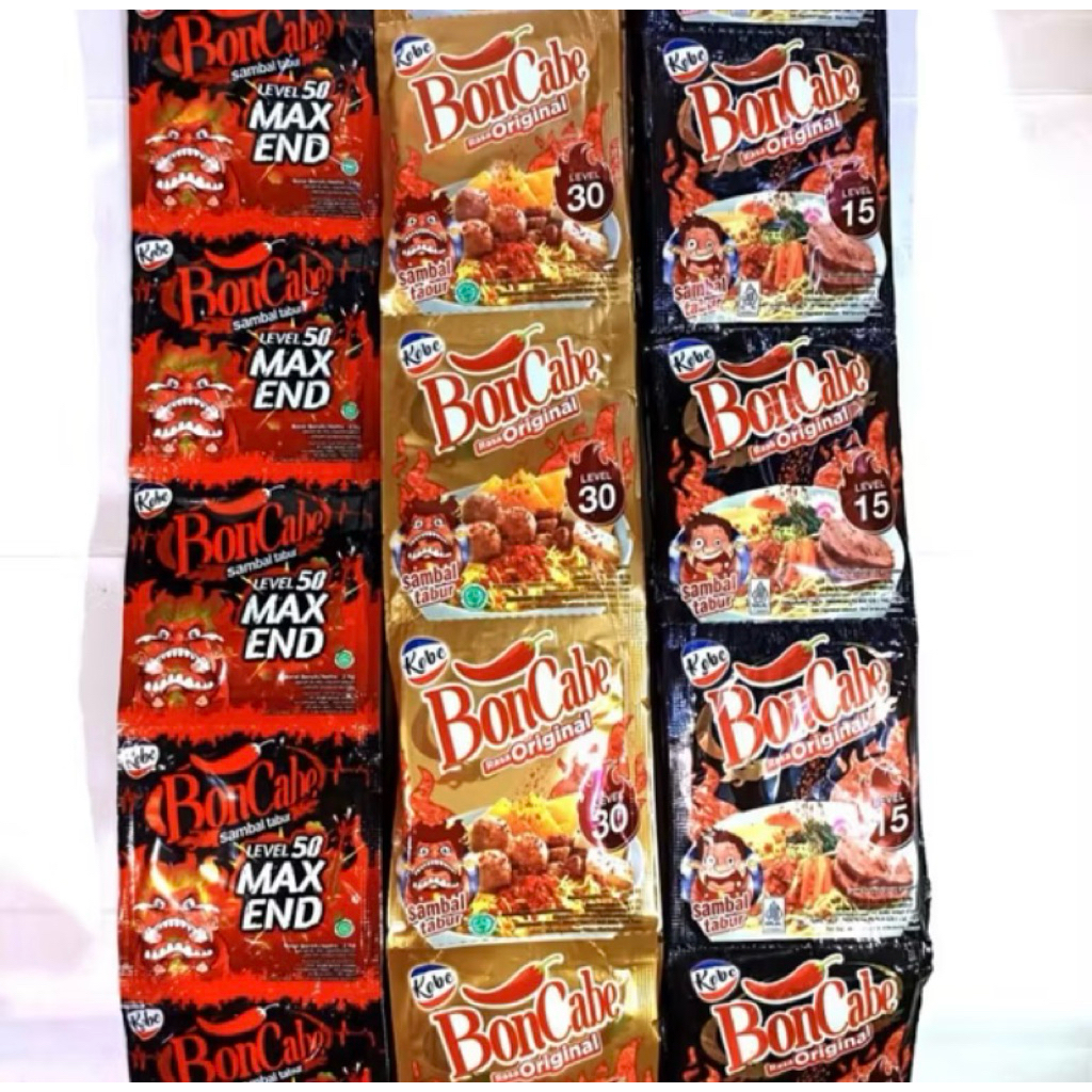 

Bon cabe Sachet isi 12 pcs/renceng|lv 15,30,50