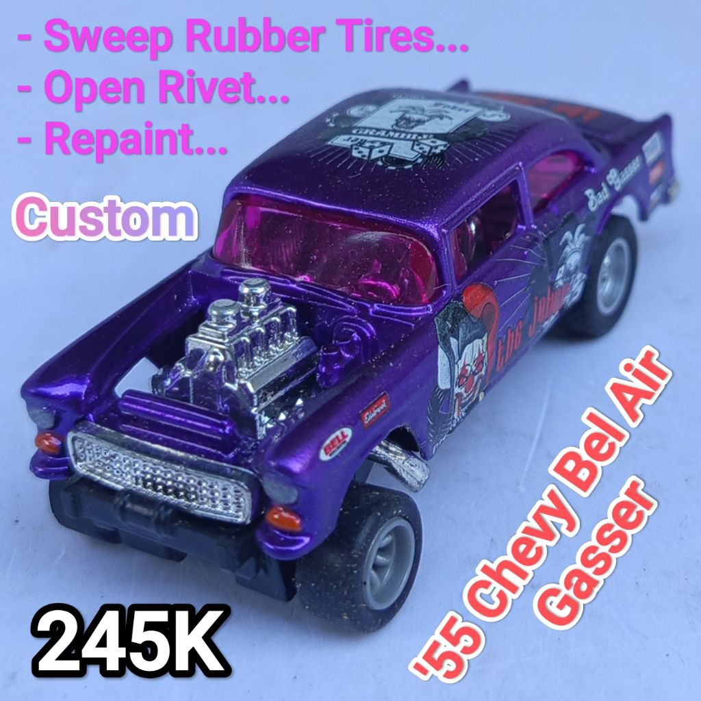 Hot Wheels 55 Chevy Bel Air Gasser Custom The Joker