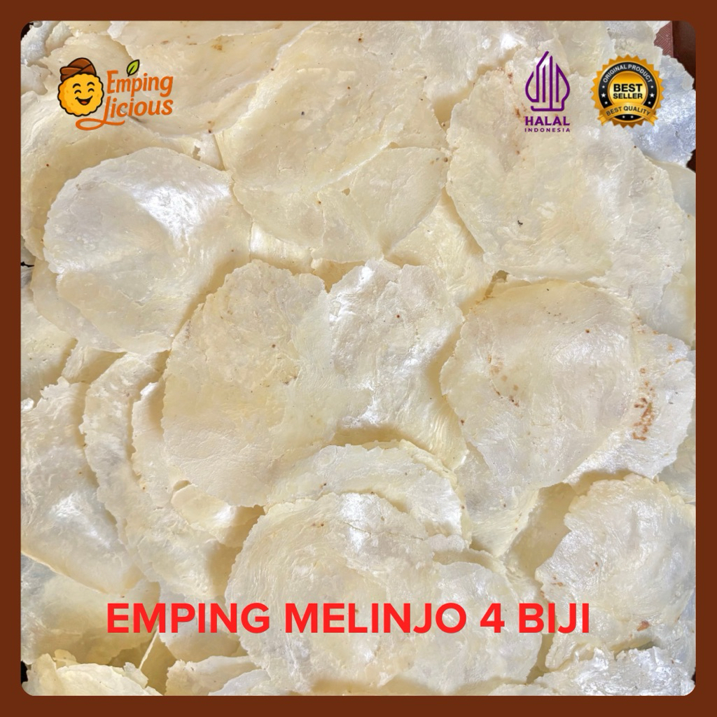 

EMPING MELINJO 4 BIJI SUPER TIPIS - Emping Kualitas Super Tipis Renyah Kering Pasar Asli Kebumen - Snack Cemilan Keripik