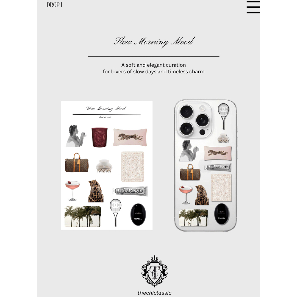 

Elegant 3D Sticker | Slow Morning Mood