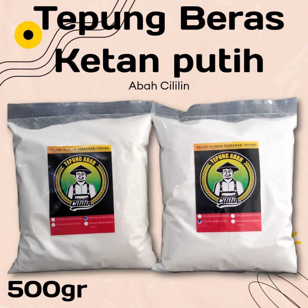 

Tepung Beras Ketan Putih Abah Cililin 500gr, Tepung Ketan Putih 500gr, Tepung Ketan Putih Asli
